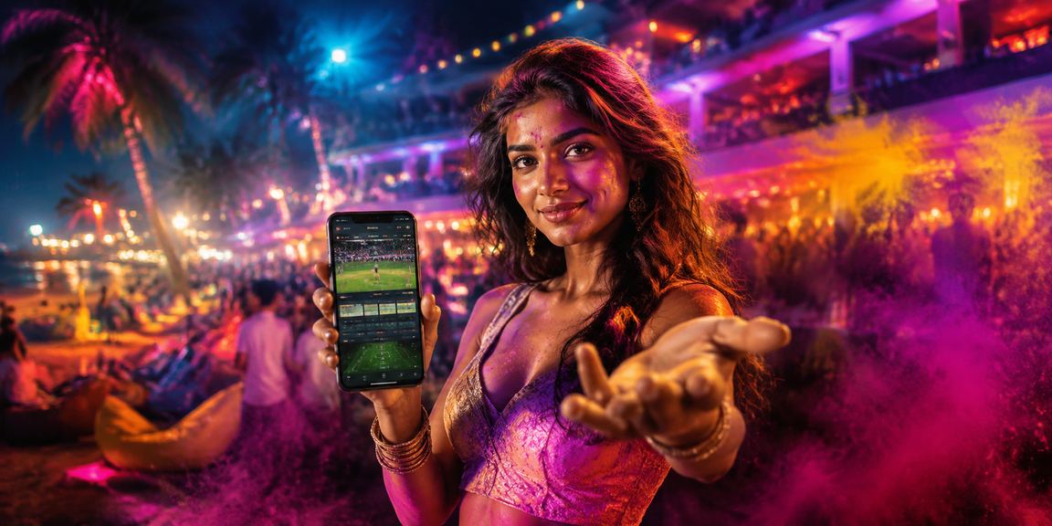 Celebration at Goa casino app during Holi festival