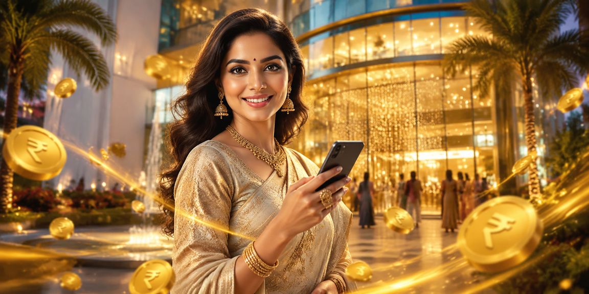 Rupee cashback bonus promotion on a mobile screen for Indian casino players